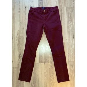 American Eagle Outfitters Maroon Chino Pants
